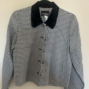 Positive Attitude Black & White Houndstooth Blazer – Size 6 Petite